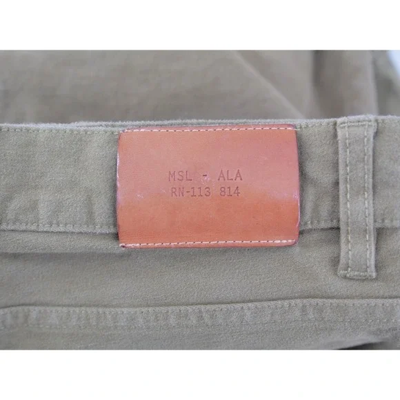 Billy Reid Slim Fit Pants Men's 31 Brown Straight Leg‎ 32x27 - Picture 10 of 12